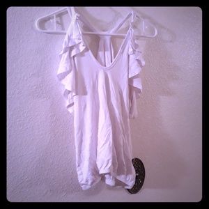 Tmg over the shoulder shirt top